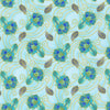 Jaikumari - Floral Sea Glass Metallic Fabric