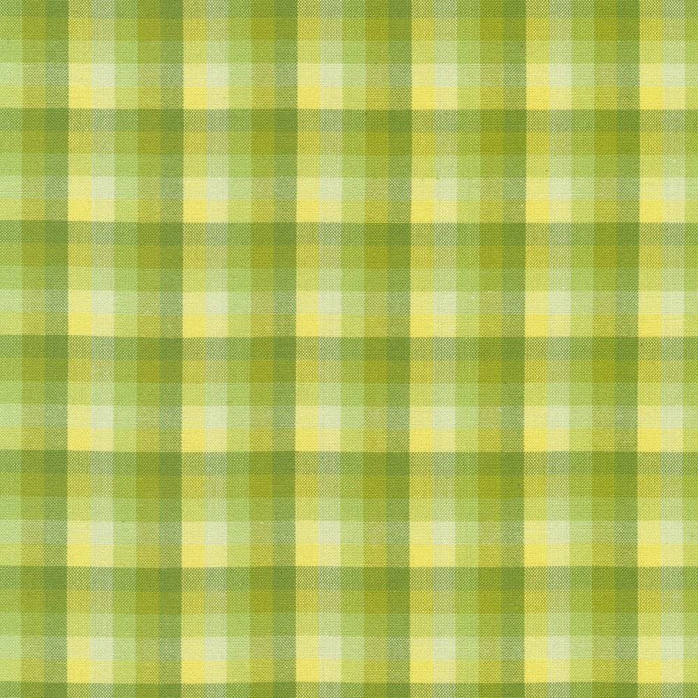 Kitchen Window Wovens - Yarn Dyed Check Plaid Zucchini Yardage