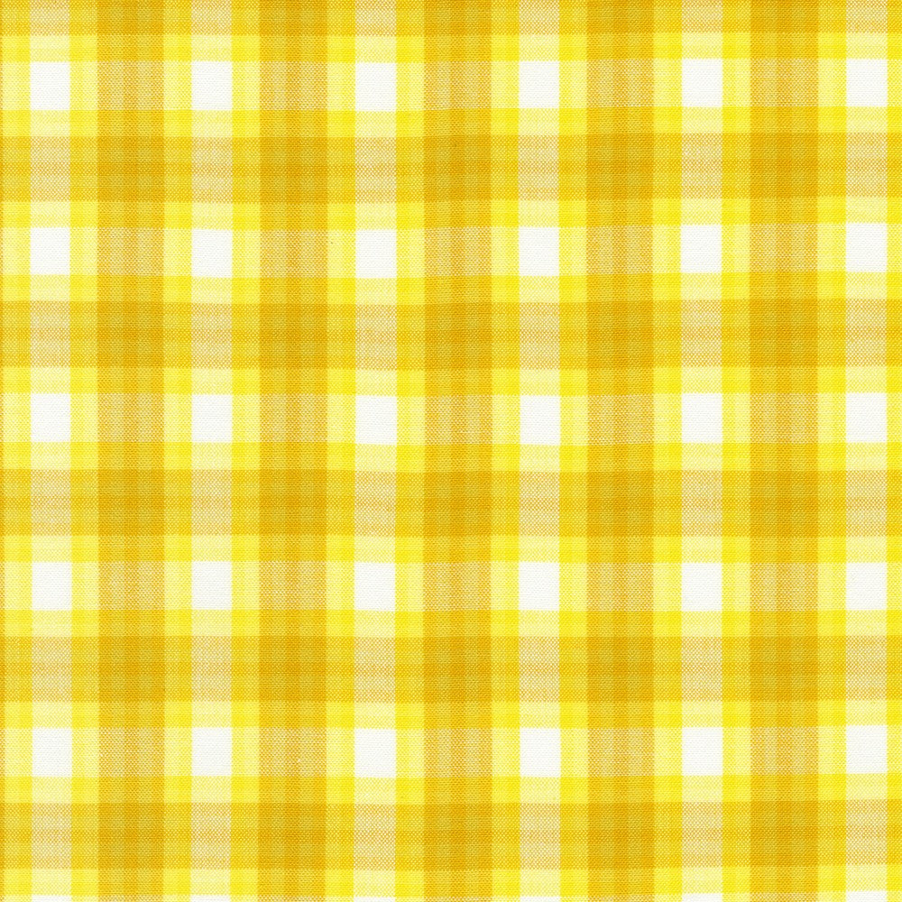 Kitchen Window Wovens - Yarn Dyed Check Plaid Citrus Yardage