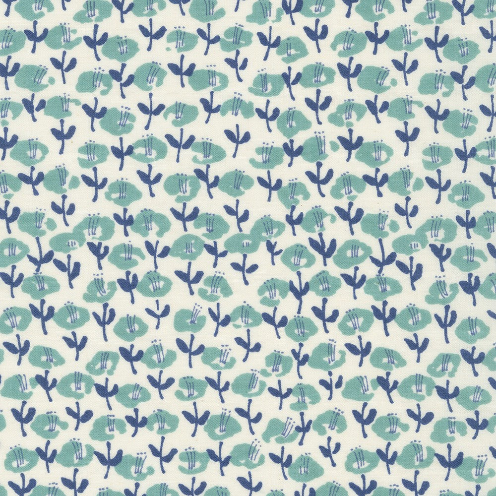 Sevenberry Le Midi Lawn - Floral Mint Yardage