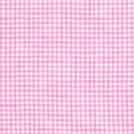 Limerick Linen Yarn Dyed 1/8 Inch Gingham Pink