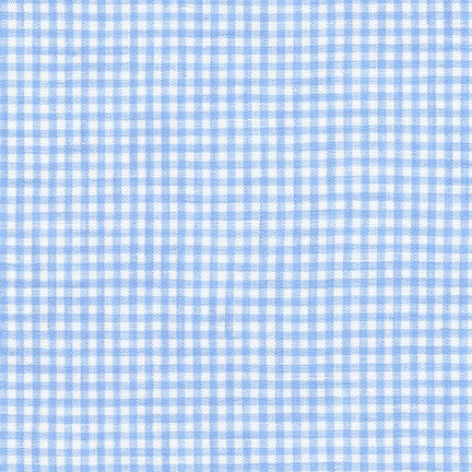 Limerick Linen Yarn Dyed 1/8 Inch Gingham Periwinkle