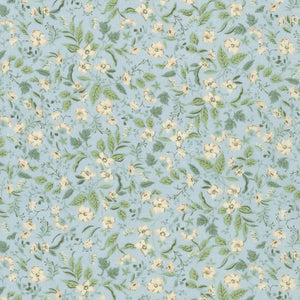 Sevenberry Petite Nostalgia Lawn - Blue Yardage