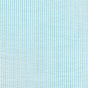 Seersucker Stripe Mint - Cotton & Polyester Blend Yardage - 56" Width