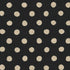 Sevenberry Canvas Natural Dots - Medium Dots Black Yardage