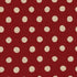 Sevenberry Canvas Natural Dots - Medium Dots Red Yardage