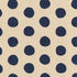 Sevenberry Canvas Natural Dots - Large Dots Navy Yardage