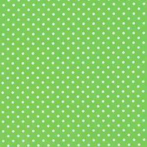 Sevenberry Petite Basics - Dots Green Yardage