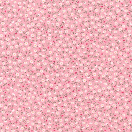 Sevenberry Petite Garden - Petite Florals Pink Yardage