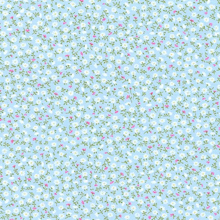 Sevenberry Petite Garden - Petite Florals Sky Yardage