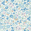 Sevenberry Petite Garden - Blooms Blue Yardage