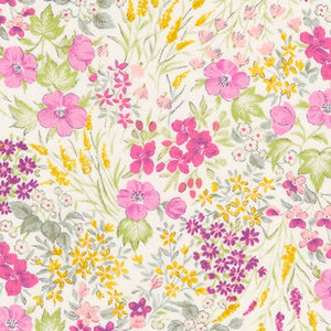 Sevenberry Petite Garden Lawn - Floral Spray Pink Yardage