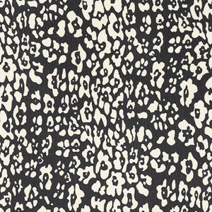 High Multi Chiffon Black Ivory Yardage