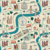 London Town - London Forever - White Unbleached Yardage