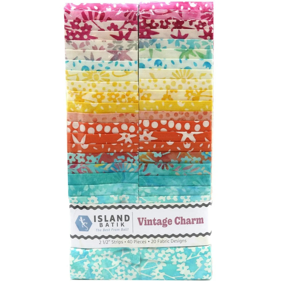 Vintage Charm Batik Strip Pack