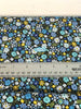 Fat Quarter - Bloom - Spring - Packed Flowers Blue