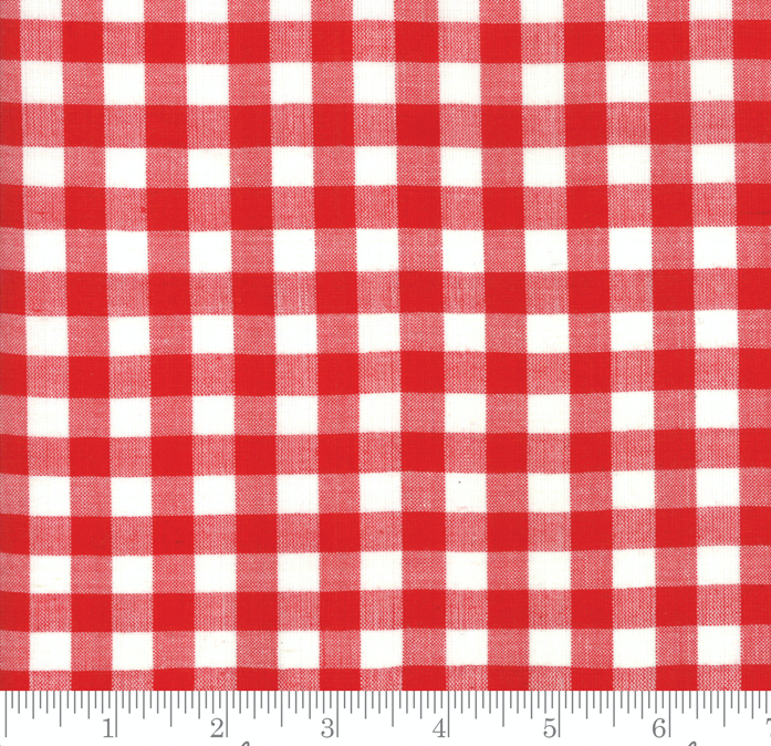 Bonnie Camille Wovens Check Red by Moda | Gingham Fabrics