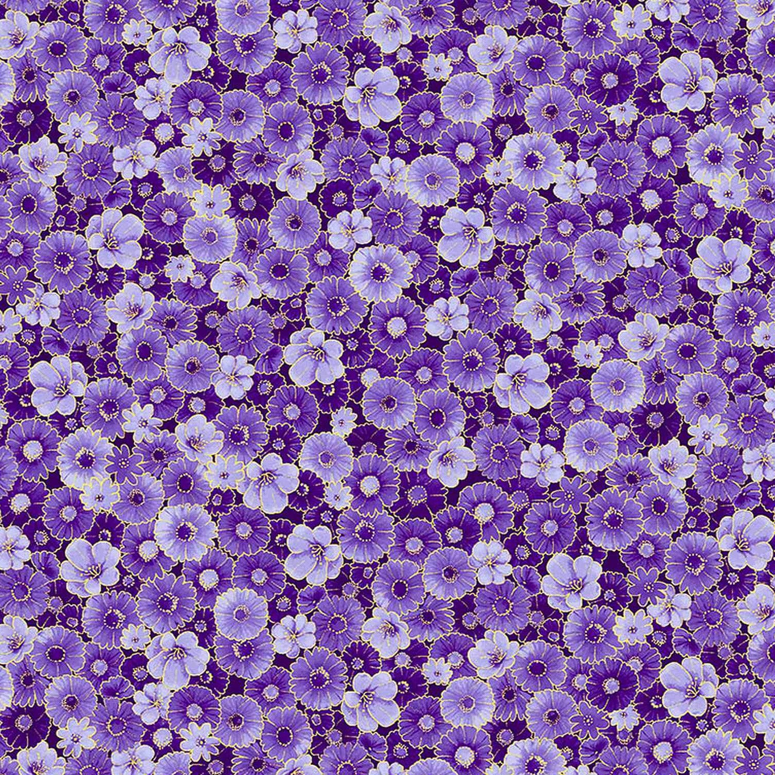 Utopia - Small Packed Flowers Fabric