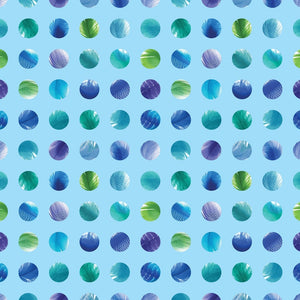 Moda - Gradients 2 Splash Dots Blue Fabric