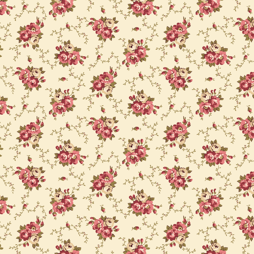 Bricolage - Floral Bouquet Ivory - Wilmington