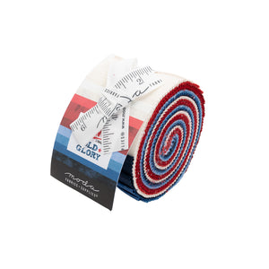 Moda Fabrics - Grunge Old Glory Junior Jelly Roll 30150JJROG