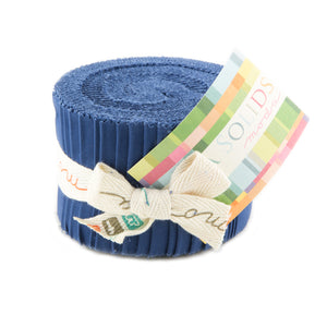 Moda Fabrics - Bella Solids Blue Junior Jelly Roll 9900JJR 48