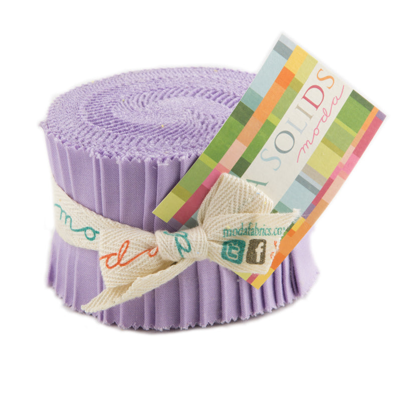 Moda Fabrics - Bella Solids Lilac Junior Jelly Roll 9900JJR 66