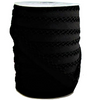 Crotchet Edge Double Fold Bias Solid Black Tape 