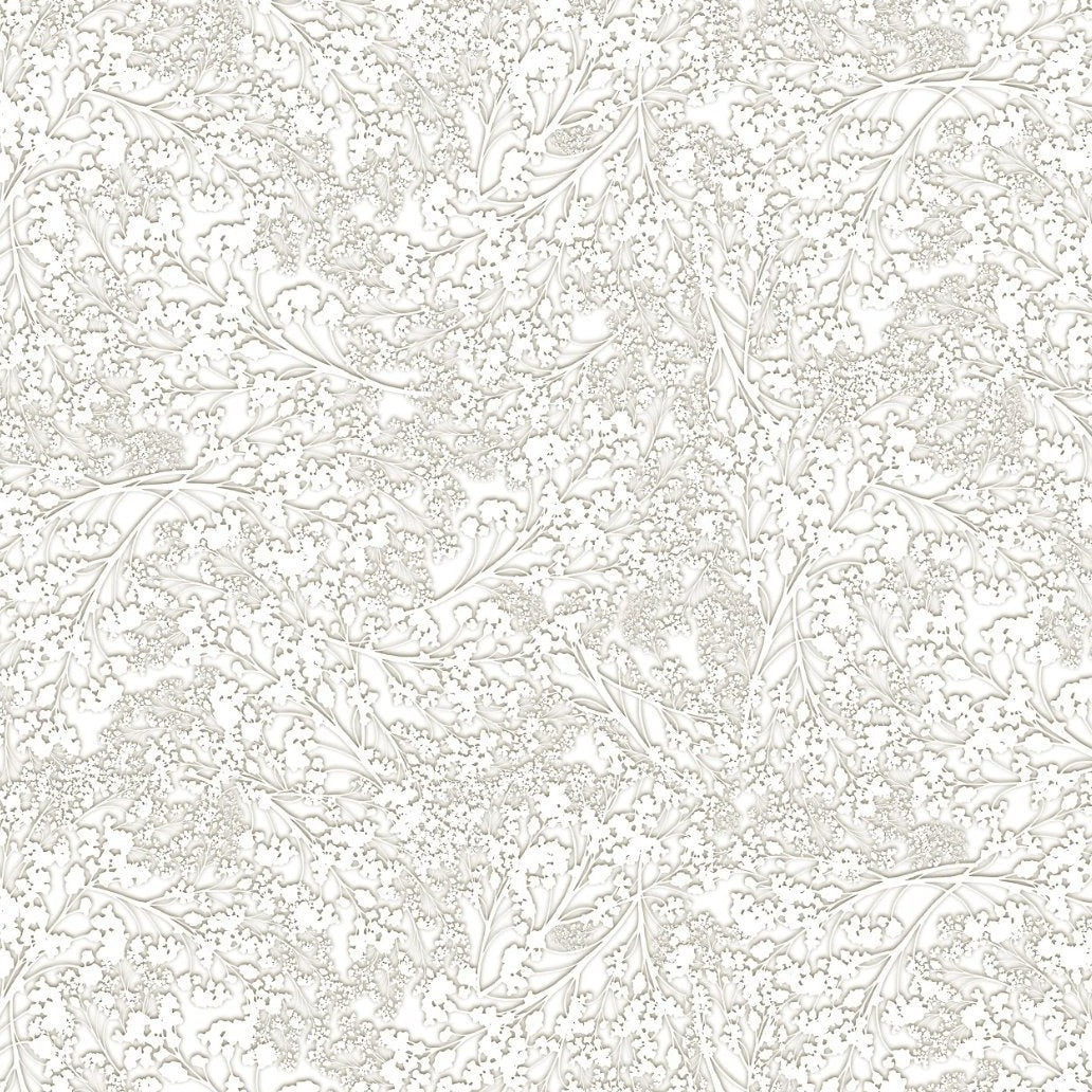 Benartex - White Out Baby Breath Taupe/White