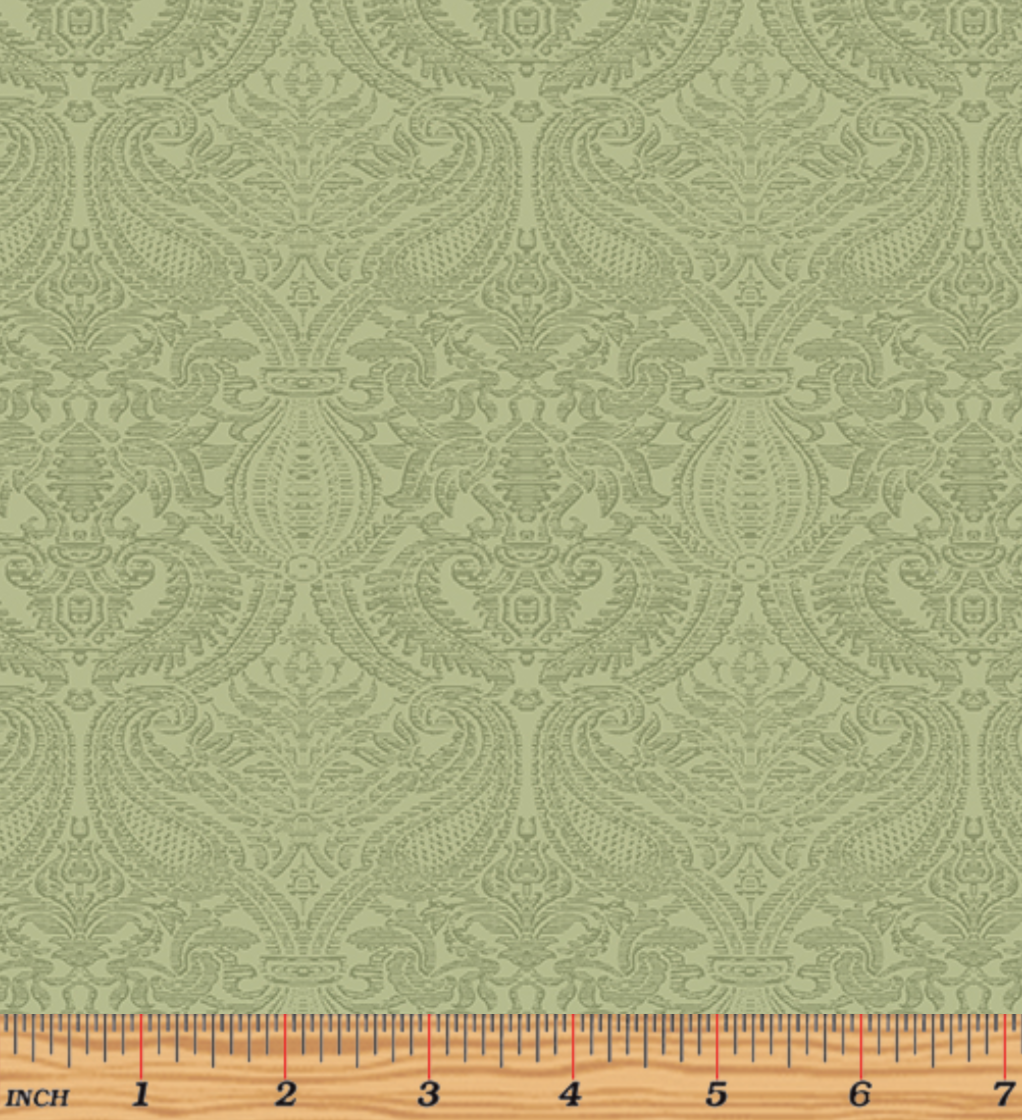 Benartex - Lilacs in Bloom - Damask Light Green