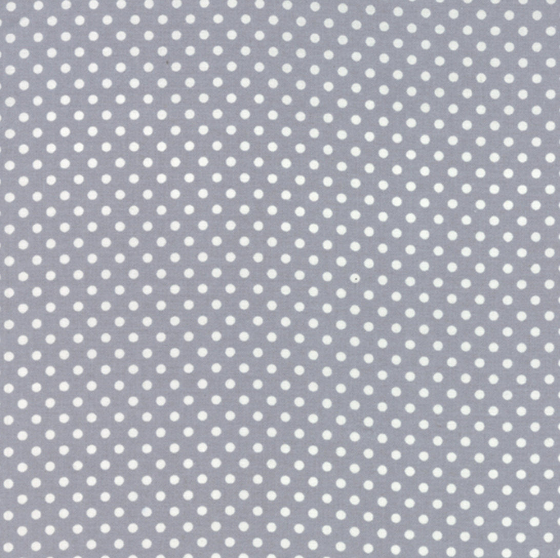 Fat Quarter - 45" Dottie - Dottie Small Dots on Steel/Grey