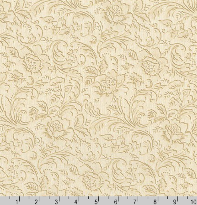 Robert Kaufman Eaton Place Floral Vines Ivory