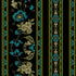 Midnight Garden - Border Teal by RJR