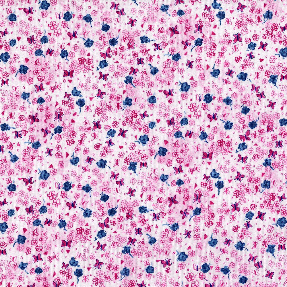 Petal Park Floating Floret Sweet Pea 3519-001 by RJR | Royal Motif Fabrics