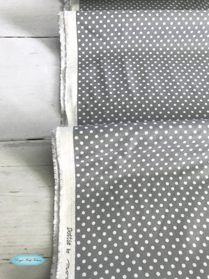 45" Dottie Small Dots on Steel Grey 45009 66 by Moda | Royal Motif 