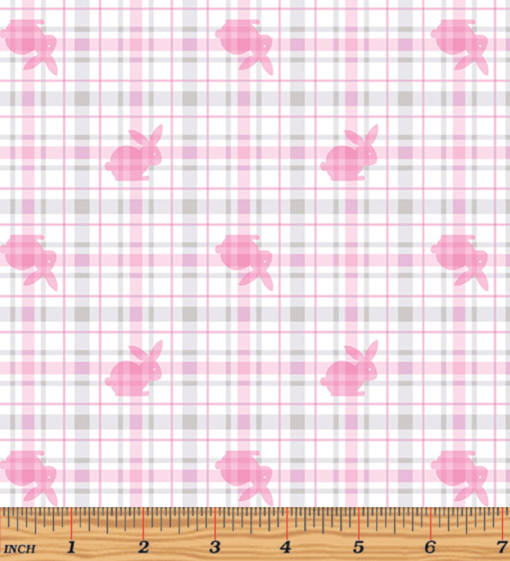 Hunny Bunny - Bunny Plaid Yardage