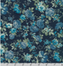 Sevenberry Cotton Flax Prints Florals Navy 