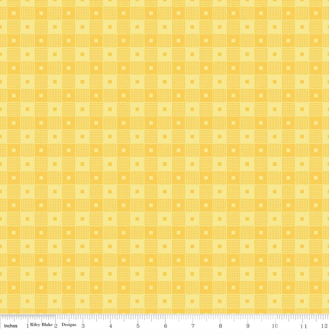 Mae Flowers - Yellow Mae Plaid Yardage