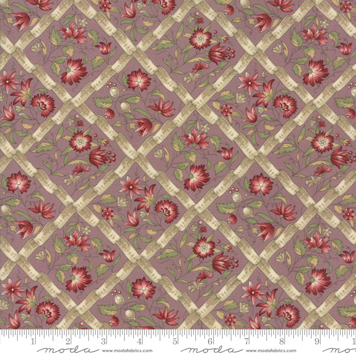 Jardin de Versailles - Floral Dahlia Lavender 13812 14 by Moda Fabrics