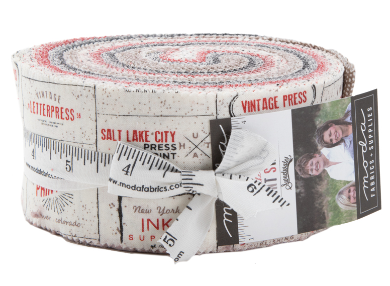 The Print Shop Jelly Roll by Sweetwater for Moda | Quilting Precuts