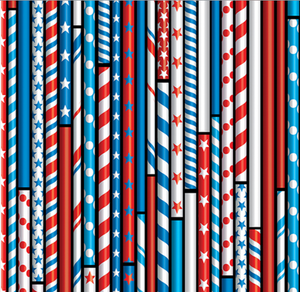 All American - Drawing Straws Black Yardage