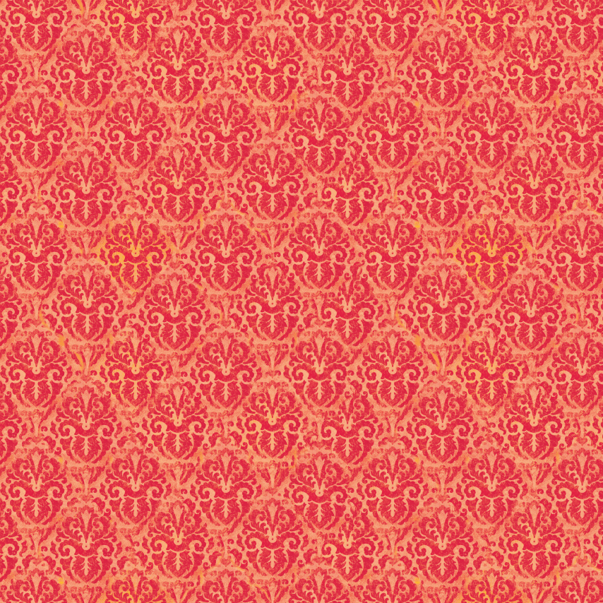 Blossom and Bloom - Nouveau Damask Orange