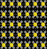 Oops A Daisy - Daisy Geo Black Yardage