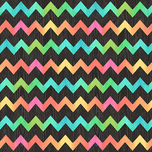 Butterfly Dreams Zig Zag Tex Black by Studio E | Designer Fabrics