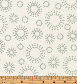 Sunburst Gray/White Yardage