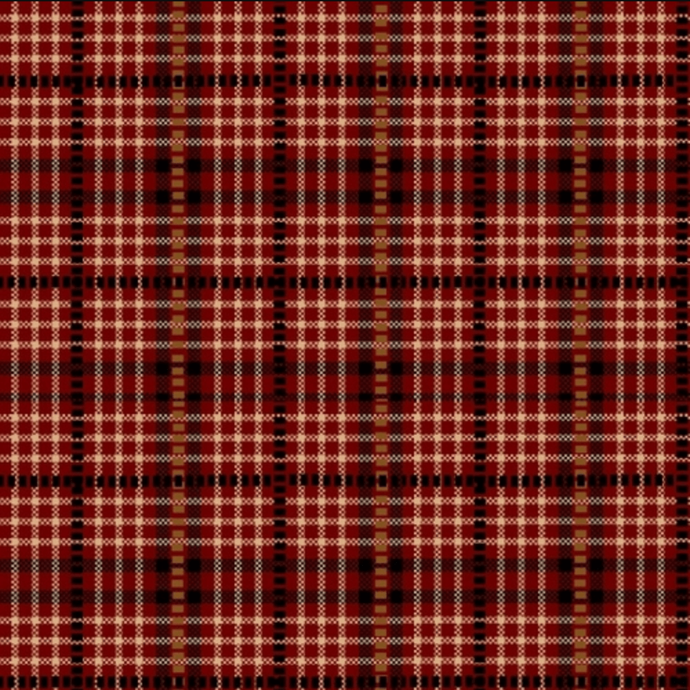 Believe - Yarn Dyed Dobbie Plaid Red Fabric