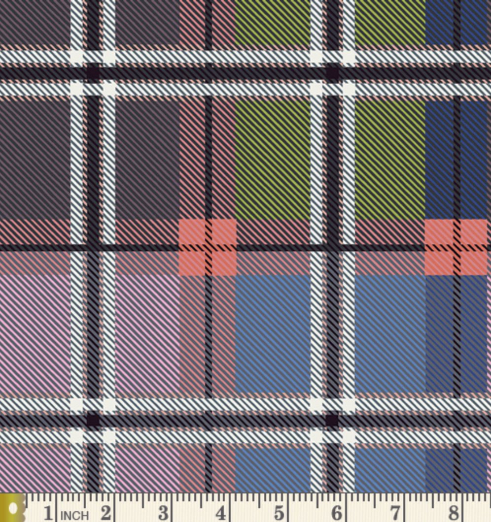 Decadence - Opulent Plaid Gems Yardage