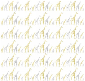 Sparkle and Fade - White/Metallic - with Silver & Gold Metallic Accent Yardage