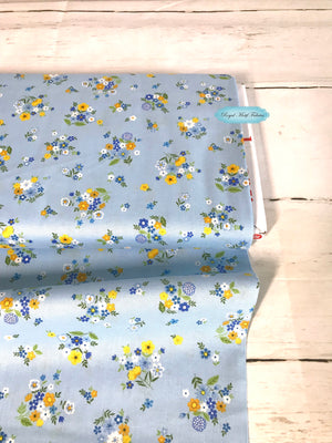 Fat Quarter - Bloom - Spring - Bouquet Blue