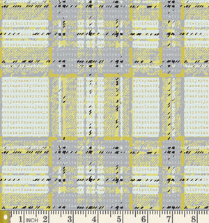 Pastel Thrift - Type-plaid Abstrusity Yardage